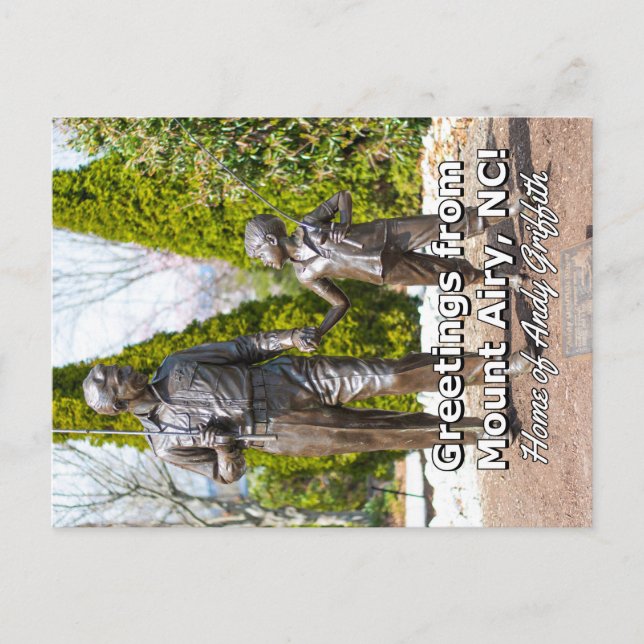 Hälsning från Mount Airy, NC! Vykort (Framsida)
