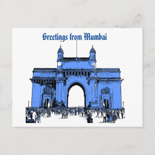 Hälsning från Mumbai-vykort Vykort