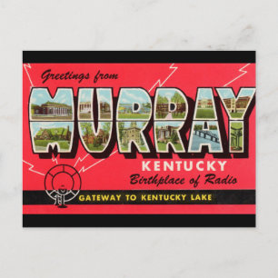 Hälsning från Murray Kentucky Travel Postcard Vykort