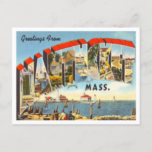 Hälsning från Nantucket, Massachusetts Travel Vykort