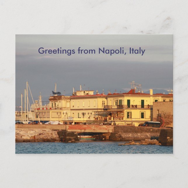 Hälsning från Napoli, Italien Vykort (Framsida)