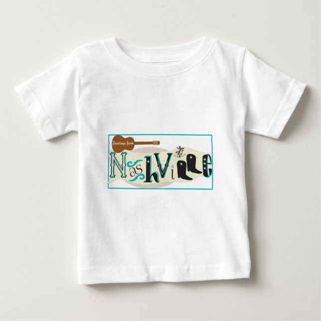 Hälsning från Nashville Retro Tee (Framsida)