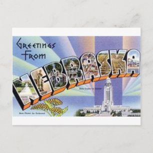 Hälsning från Nebraska Vykort