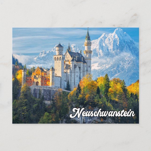 Hälsning från Neuschwanstein Castle, Tyskland Vykort (Framsida)