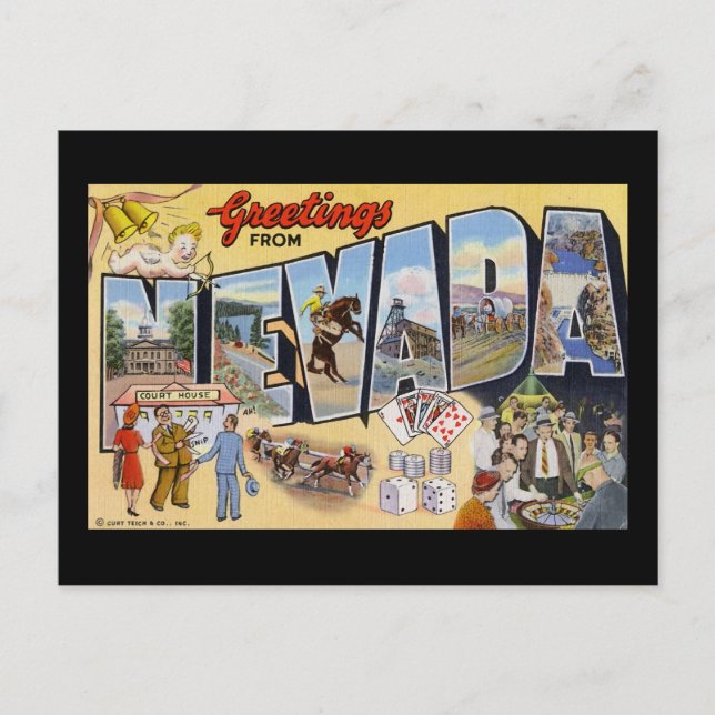 Hälsning från Nevada Vykort (Framsida)