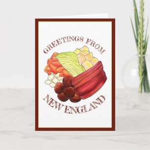 Hälsning från New England Classic Boiled Dinner Kort