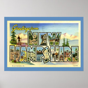 Hälsning från New Hampshire Poster