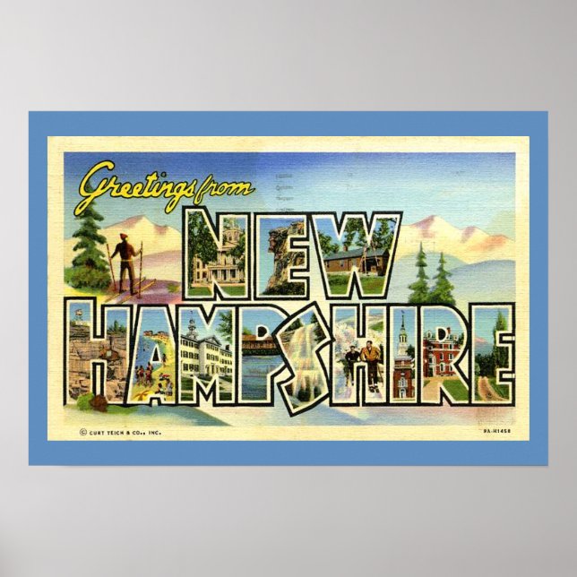 Hälsning från New Hampshire Poster (Framsidan)