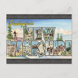 Hälsning från New Hampshire, Vintage Vykort