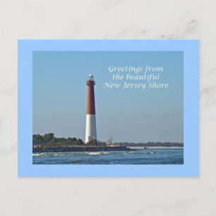 Hälsning från New jersey - Barnegat Light Vykort