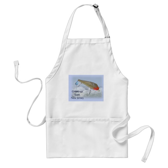 Hälsning från New jersey fisketur Förkläde (Framsidan)
