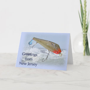 Hälsning från New jersey fisketur Kort