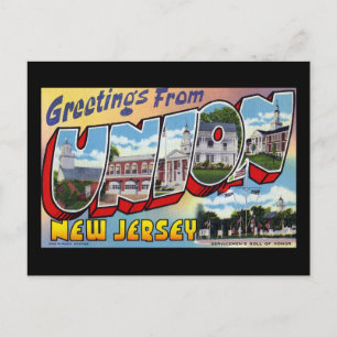 Hälsning från New jersey i unionen Vykort