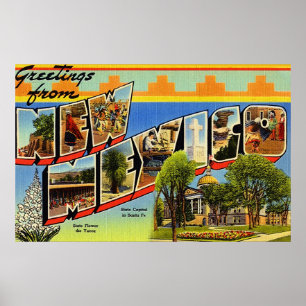 Hälsning från New mexico Poster