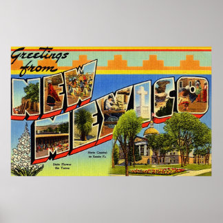 Hälsning från New mexico Poster