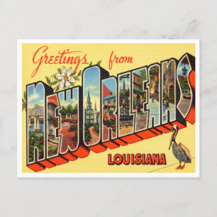 Hälsning från New Orleans, Louisiana Travel Vykort