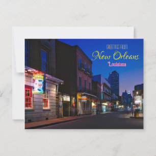 Hälsning från New Orleans Louisiana vykort
