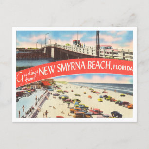 Hälsning från New Smyrna Beach, Florida Travel Vykort