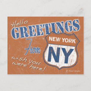 Hälsning från New York City New York-vykort Vykort