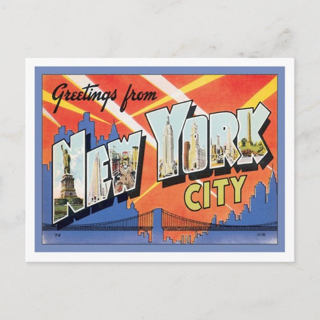 Hälsning från New York City Vykort (Framsida)