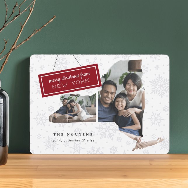 Hälsning från New York | Helgdag-fotokort Julkort (Skapare uppladdad)