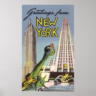 Hälsning från New York Poster
