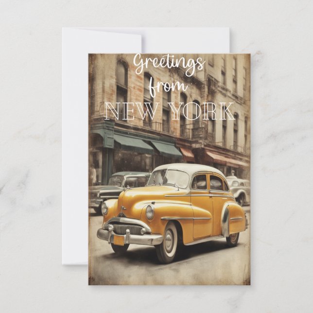 Hälsning från New York Tack Kort (Framsida)