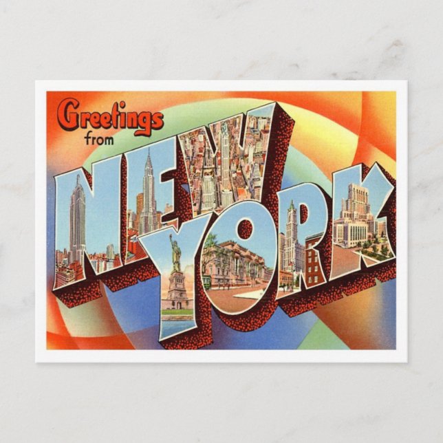 Hälsning från New York Vykort (Framsida)
