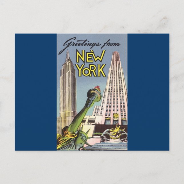 Hälsning från New York Vykort (Framsida)