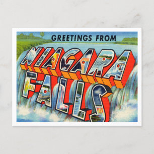 Hälsning från Niagara Falls, New York Travel Vykort