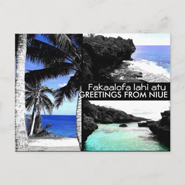 Hälsning från Niue - vykort (Framsida)