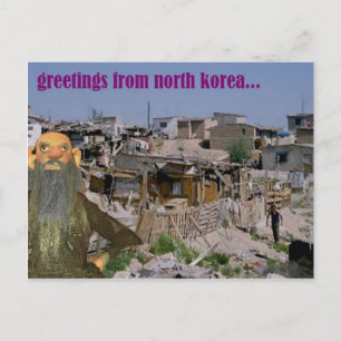 hälsning från Nordkorea Vykort