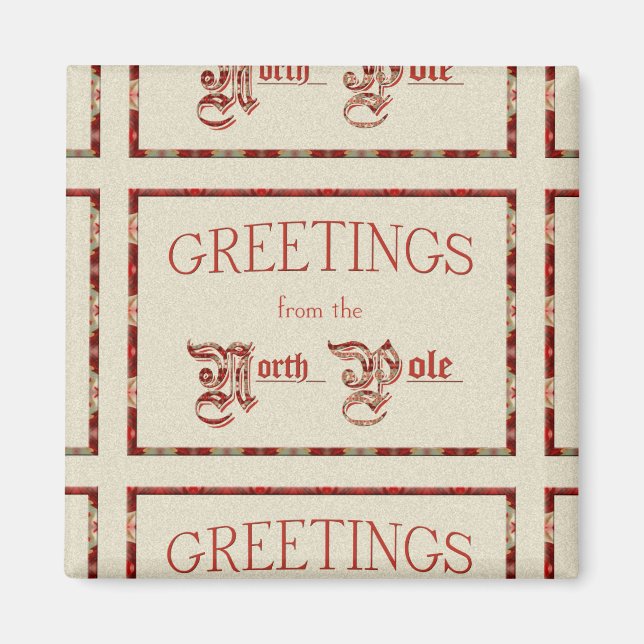 Hälsning från Nordpolen Magnet (Framsidan)