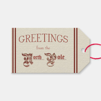 Hälsning från Nordpolen Presentetikett