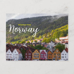Hälsning från Norge Scenskolliggande vykort