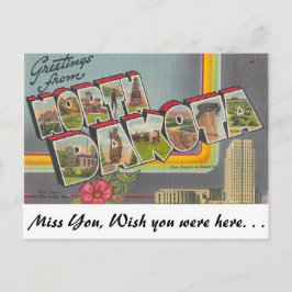 Hälsning från North Dakota Vykort