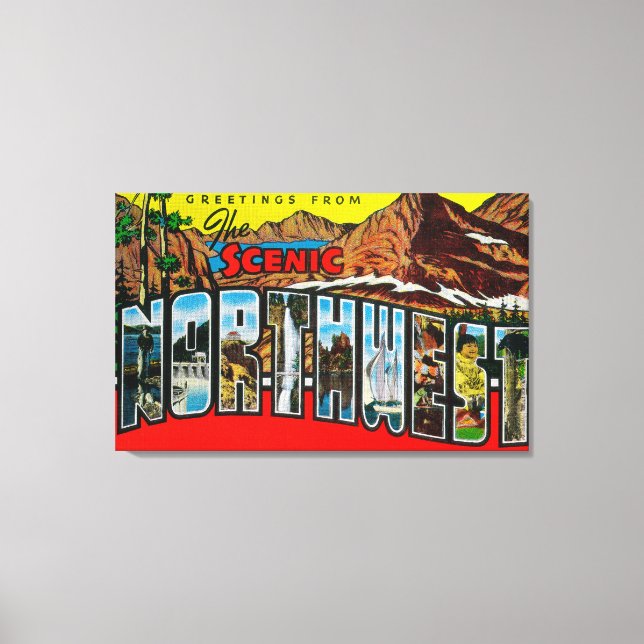 Hälsning från Northwest Canvastryck (Framsida)