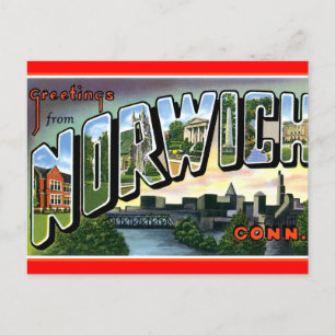 Hälsning från Norwich Connecticut Vykort