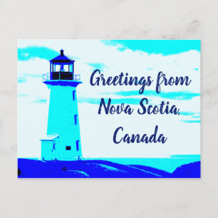 Hälsning från Nova Scotia Canada Lighthouse Vykort