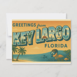 Hälsning från Nyckel Largo Florida Vykort