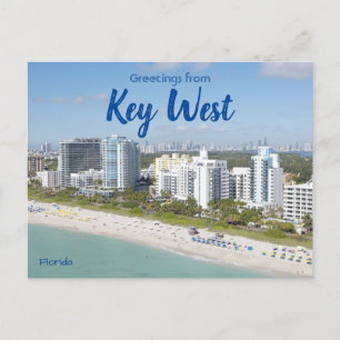 Hälsning från Nyckel Väster Florida-postkort Vykort