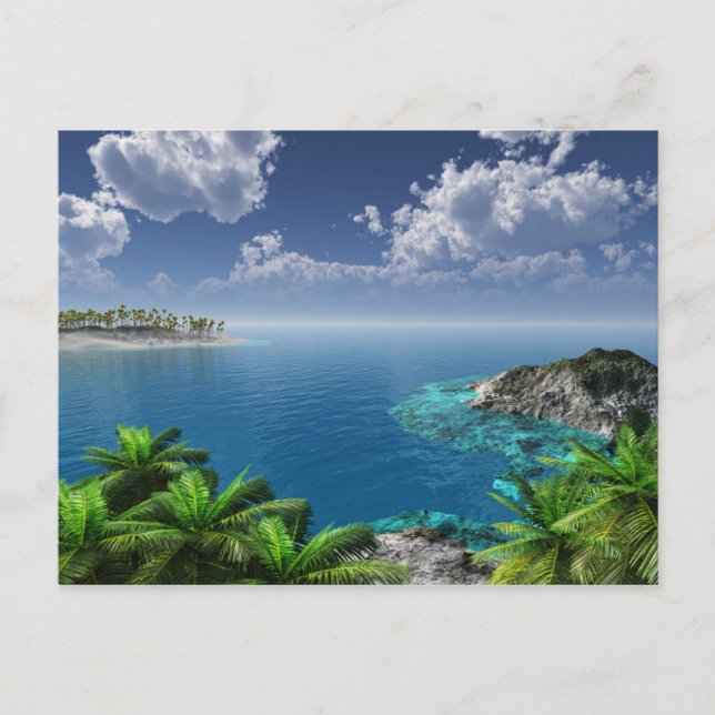 Hälsning från öarna vykort (Framsida)