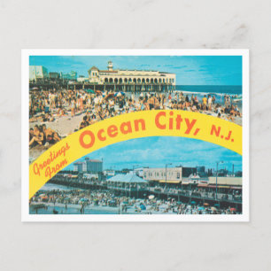 Hälsning från Ocean City, New jersey Travel Vykort