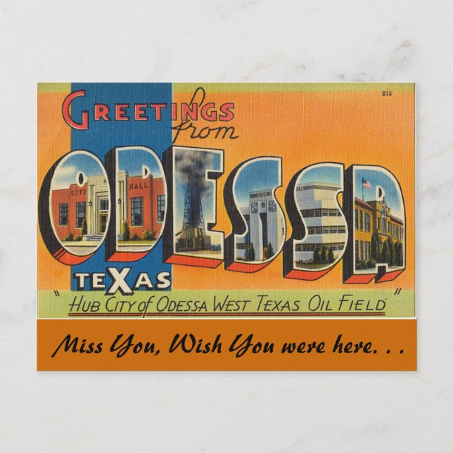 Hälsning från Odessa Vykort (Framsida)