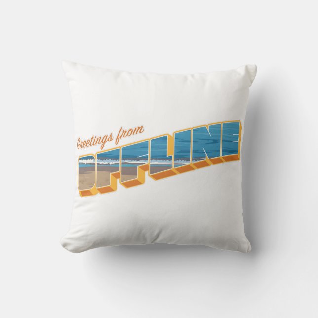 Hälsning från Offline Kudde (Framsida)