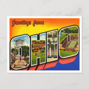 Hälsning från Ohio Vintage resor Vykort