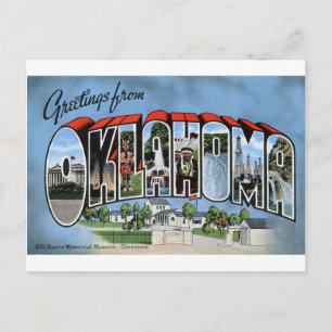 Hälsning från Oklahoma Vykort