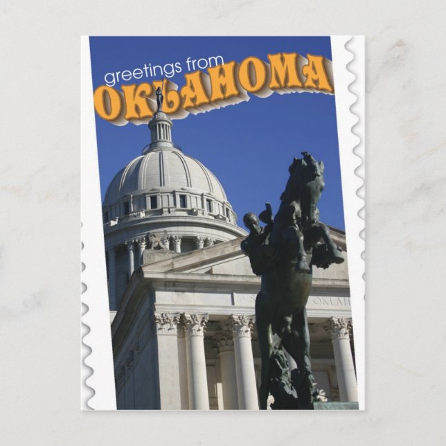 Hälsning från Oklahoma Vykort (Framsida)