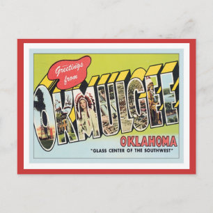 Hälsning från Okmulgee Oklahoma Vykort