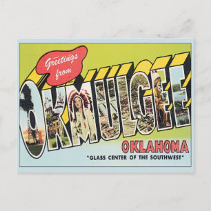 Hälsning från Okmulgee Oklahoma Vykort